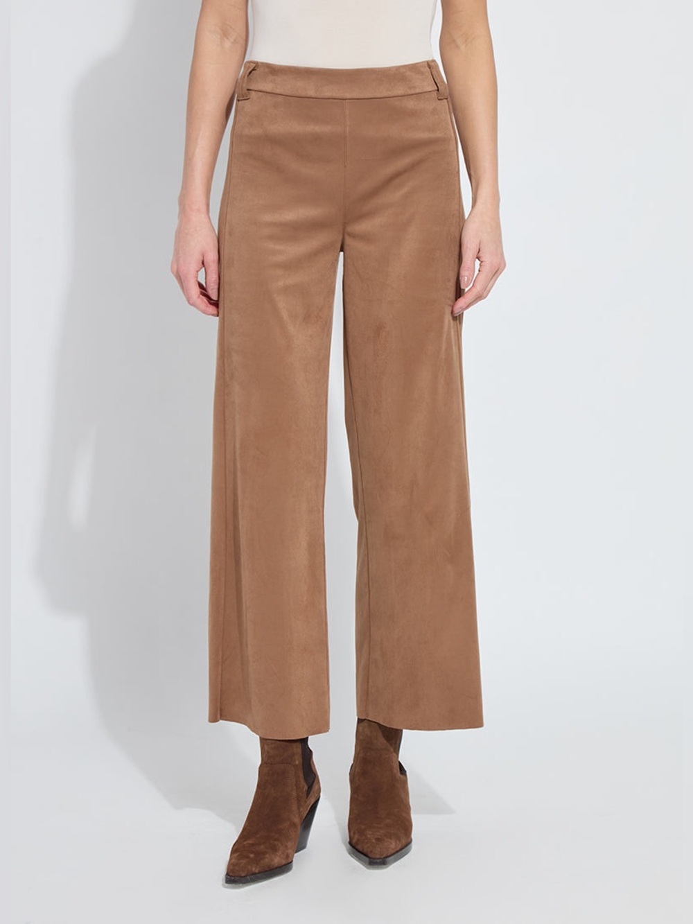 Vionette Vegan Suede Wide Leg Trouser- Lysse